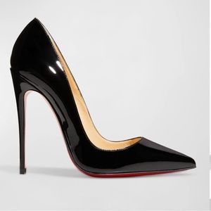 Christian Louboutin So Kate Patent Pointed-Toe Red Sole Pump